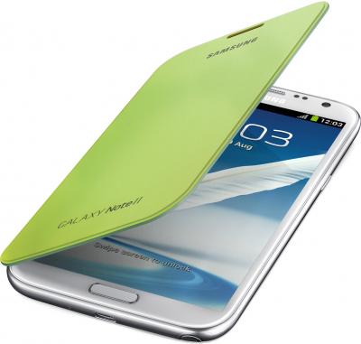 Чехол-книжка Samsung Flip Cover N7100 Green - общий вид