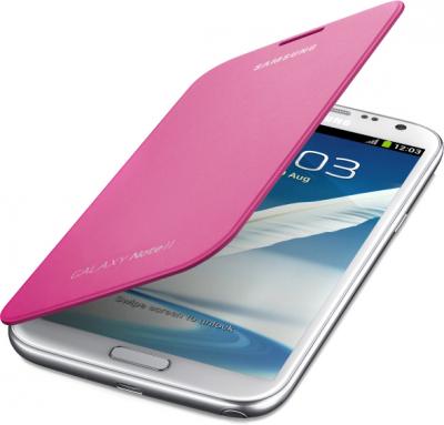 Чехол-книжка Samsung Flip Cover N7100 Pink - общий вид