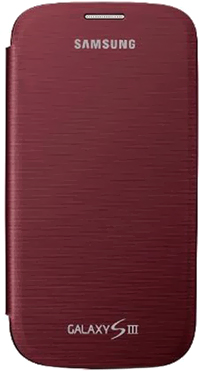 Чехол-накладка Samsung Flip Cover i9300 Garnet Red - общий вид