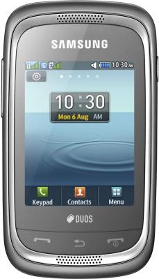 Мобильный телефон Samsung Champ Neo Duos / C3262 (серебристый) - общий вид