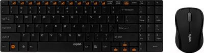 Клавиатура+мышь Rapoo 9060 Black - вид спереди