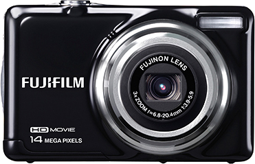 Компактный фотоаппарат Fujifilm FinePix JV500 Black - вид спереди
