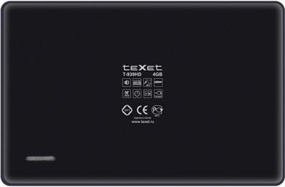 MP3-плеер Texet T-939HD (4 Gb) Black - вид сзади