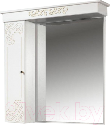 Шкаф с зеркалом для ванной Bliss Амелия 3 / 0455.11-01 (патина золото)