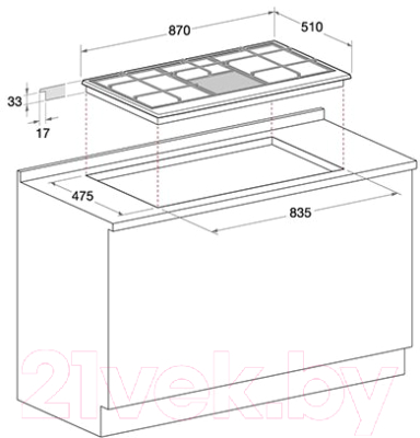 Газовая варочная панель Hotpoint PCN 642/HA(BK)