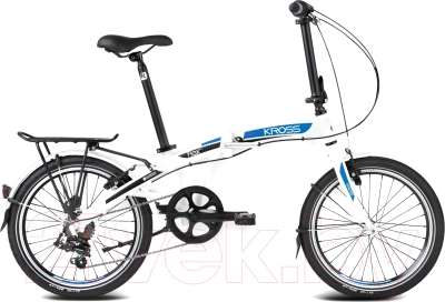 Велосипед Kross Flex 2.0 2016 (белый/синий/черный матовый)