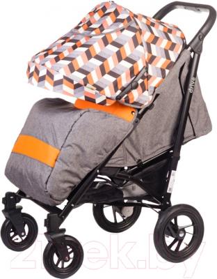 Детская прогулочная коляска Babyhit Drive (серый/оранжевый)
