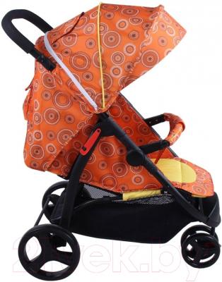 Детская прогулочная коляска Babyhit Trinity (оранжевый с кругами)