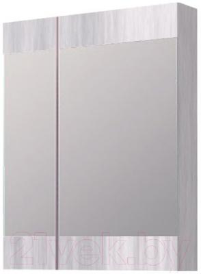 Шкаф с зеркалом для ванной Aqwella Бриг / Br.04.06/Gray (сосна магия)