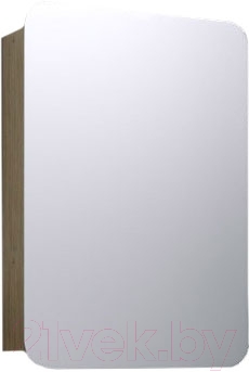Шкаф с зеркалом для ванной Aqwella Вега / Veg.04.05 (дуб сонома)