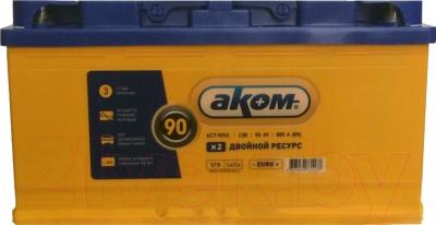 Автомобильный аккумулятор AKOM 6СТ-90 Евро EFB (90 А/ч)