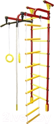 Детский спортивный комплекс Формула здоровья Жирафик-1А Плюс Универсальный (красный/желтый)