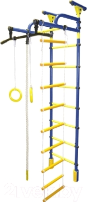 Детский спортивный комплекс Формула здоровья Жирафик-1А Плюс Универсальный (синий/желтый)
