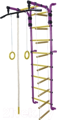 Детский спортивный комплекс Формула здоровья Сигма-1А Плюс (фиолетовый/желтый)