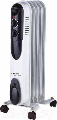 Масляный радиатор Scarlett SC-OH67B01-5 (белый)