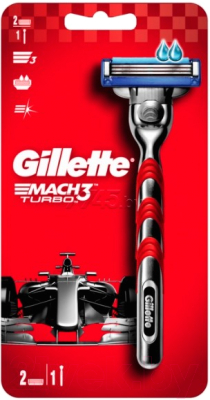 Бритвенный станок Gillette Mach3 Turbo (+ кассета)