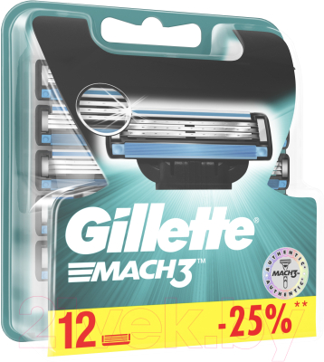 Набор сменных кассет Gillette Mach3 (12шт)