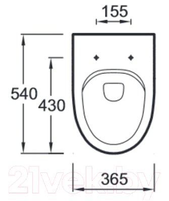 Сиденье для унитаза Jacob Delafon Odeon Up 8322K-00 (soft-close)