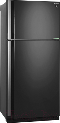 Холодильник с морозильником Sharp SJ-XE55PMBK
