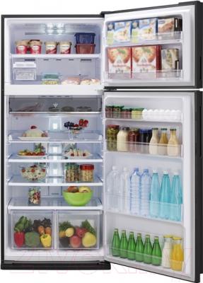 Холодильник с морозильником Sharp SJ-XP59PGBK