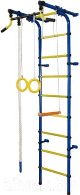 Детский спортивный комплекс Формула здоровья Непоседа-2В Плюс (синий/желтый)