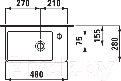 Умывальник Laufen Pro S 8159550001041