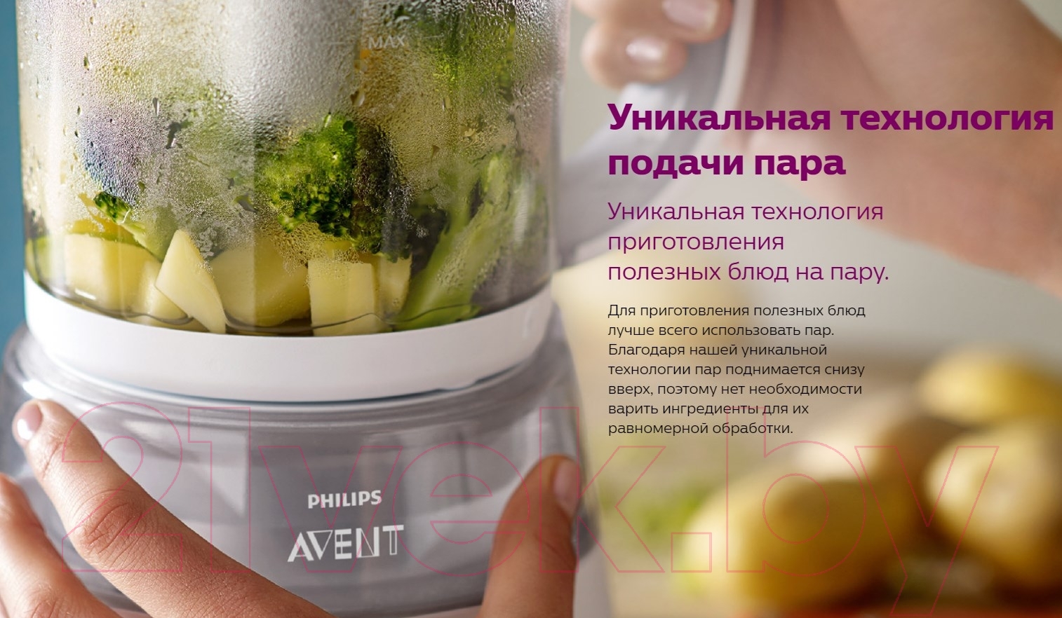 Philips AVENT SCF875/02] Блендер-пароварка купить в Минске, Гомеле,  Витебске, Могилеве, Бресте, Гродно