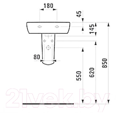 Полупьедестал Laufen Pro 8199520000001