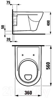 Унитаз подвесной Laufen Pro 8209510000001