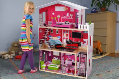 Кукольный домик Eco Toys Малибу с лифтом 4118