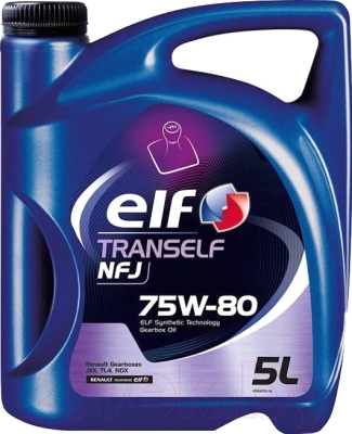 Трансмиссионное масло Elf Tranself NFJ 75W80 / 194756 (5л)