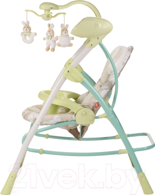 Качели для новорожденных Happy Baby Luffy (зеленый)