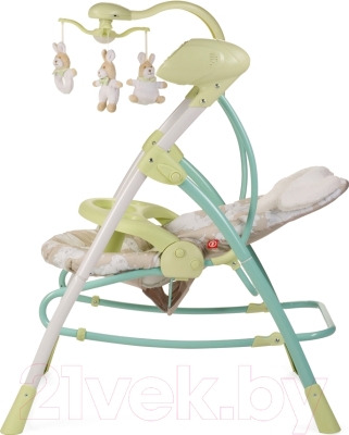 Качели для новорожденных Happy Baby Luffy (зеленый)