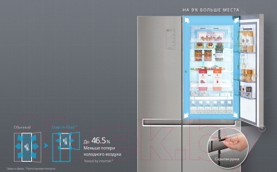 Холодильник с морозильником LG GC-M247CABV