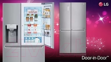 Холодильник с морозильником LG GC-M247CABV
