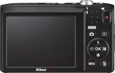 Компактный фотоаппарат Nikon Coolpix A100 (красный)