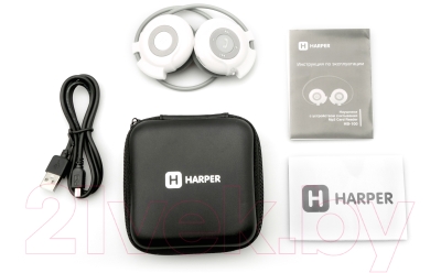 Беспроводные наушники Harper HB-100 (белый/серый)