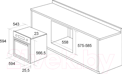 Электрический духовой шкаф Pyramida F 84 EIX-P Black Luxe