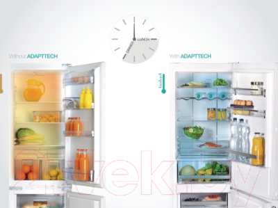 Холодильник с морозильником Gorenje NRK6192MBK