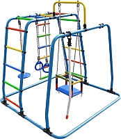 Детский спортивный комплекс Формула здоровья Игрунок-Т Плюс (голубой/радуга) - 