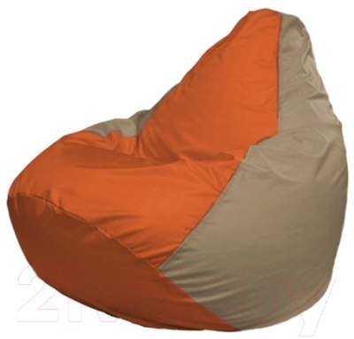 Бескаркасное кресло Flagman Груша Мини Г0.1-30 (оранжевый/темно-бежевый)