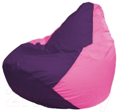 Бескаркасное кресло Flagman Груша Мини Г0.1-32 (фиолетовый/розовый)