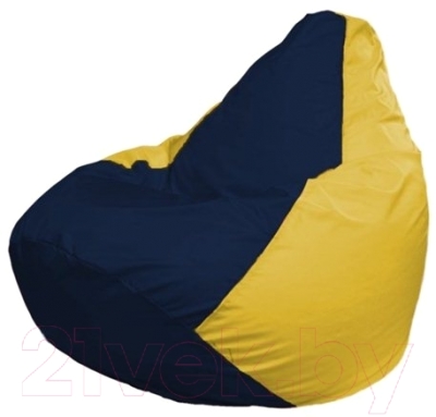 Бескаркасное кресло Flagman Груша Мини Г0.1-47 (темно-синий/желтый)