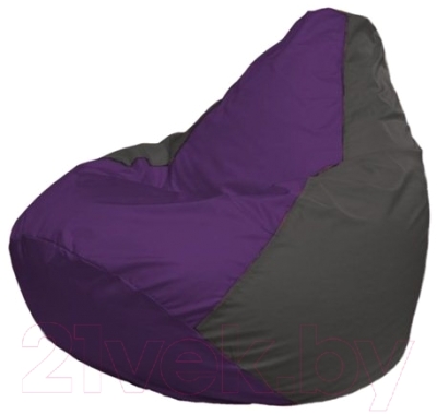 Бескаркасное кресло Flagman Груша Мини Г0.1-69 (фиолетовый/темно-серый)