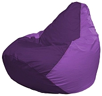 Бескаркасное кресло Flagman Груша Мини Г0.1-71 (фиолетовый/сиреневый) - 