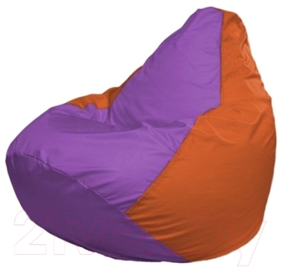 Бескаркасное кресло Flagman Груша Мини Г0.1-110 (сиреневый/оранжевый)