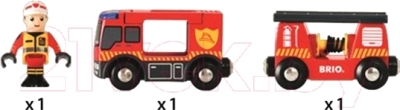 Аксессуар для железной дороги Brio Пожарная машинка 33811