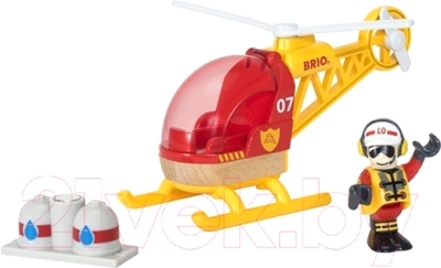 Элемент железной дороги Brio Спасательный вертолет 33797