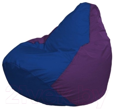 Бескаркасное кресло Flagman Груша Мини Г0.1-117 (синий/фиолетовый)