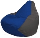 Бескаркасное кресло Flagman Груша Мини Г0.1-118 (синий/темно-серый) - 